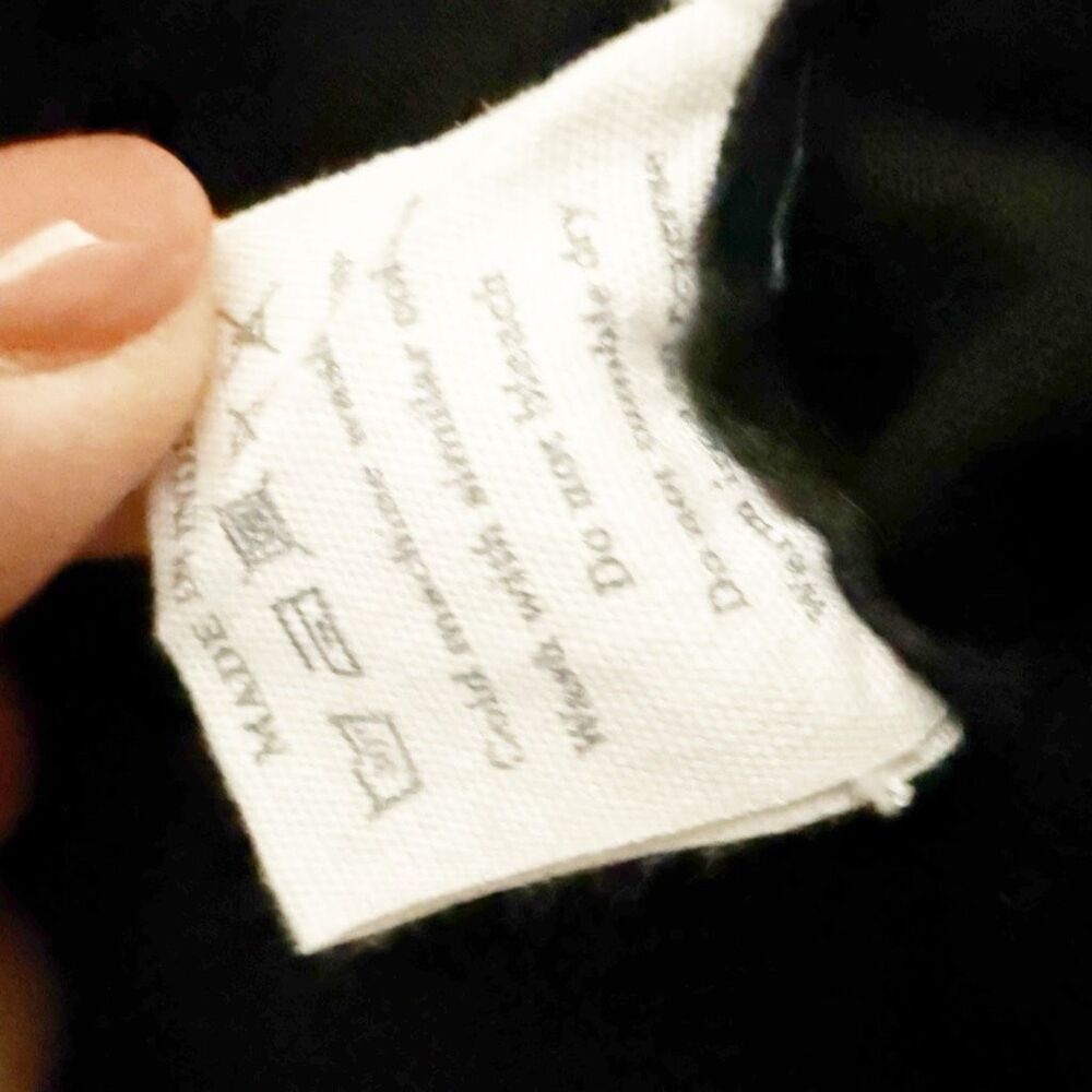 ASPIGA | Frankie Midi Dress Organic Cotton Black Ruffle Strap Gold | Size Large - Picture 13 of 13